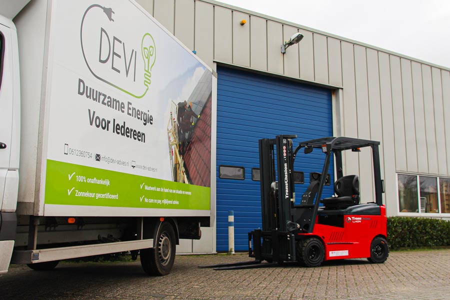 DEVI duurzame energie lithium heftruck